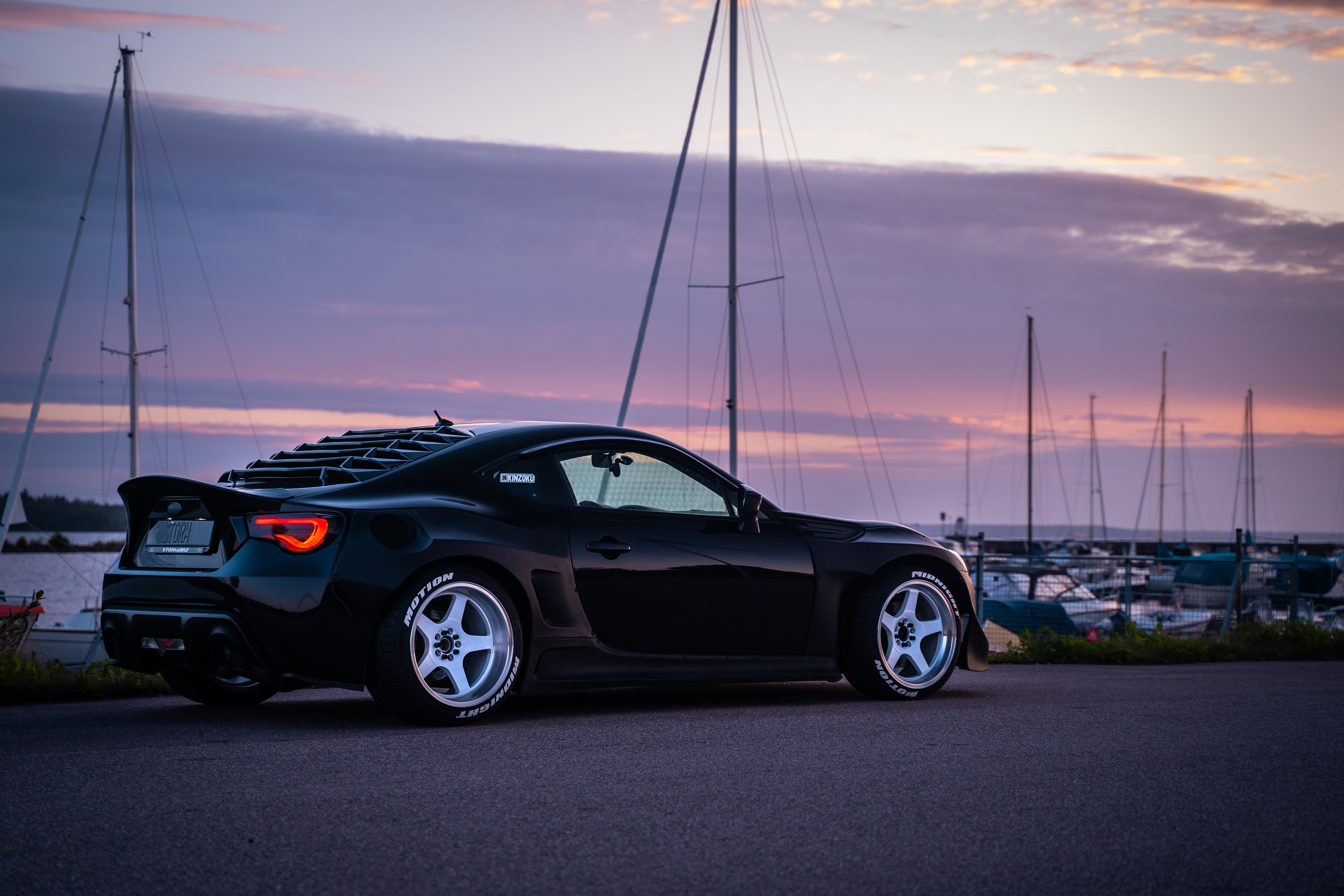 Subaru BRZ with a wide body kit